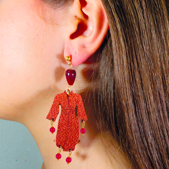 Kimono Red Xmas Edition Lebole Maison