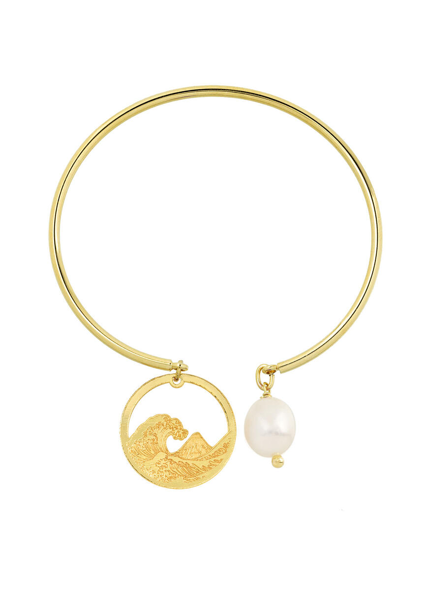 Pearl Wave Rigid Bracelet - Lebole Maison