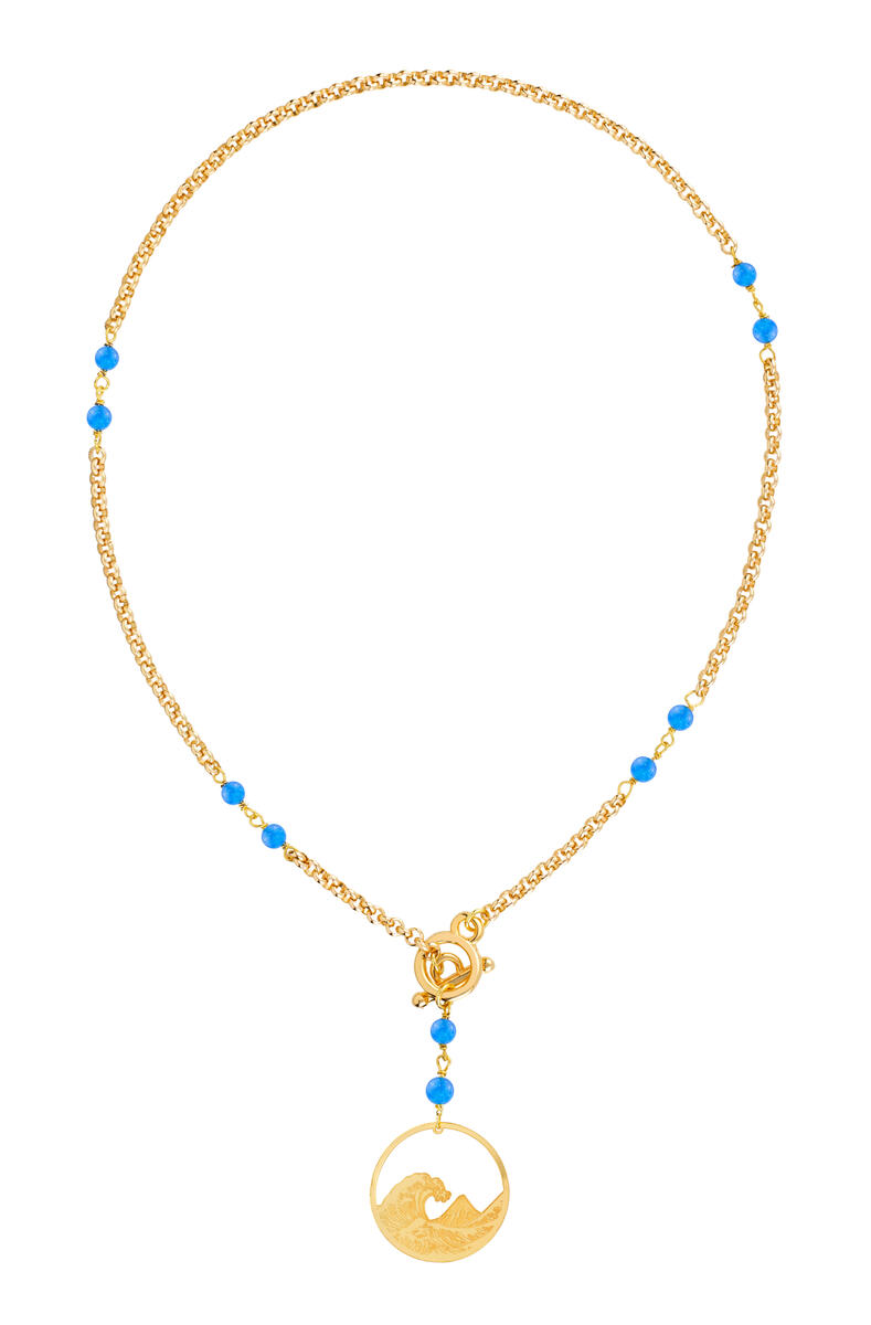 Collana Girocollo Onda Azzurro - Lebole Maison