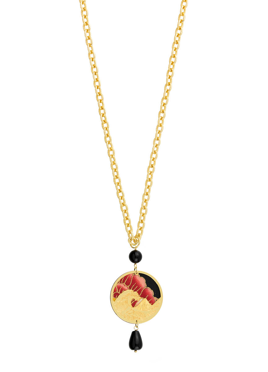 Collana Onda Tondo Nero - Lebole Maison