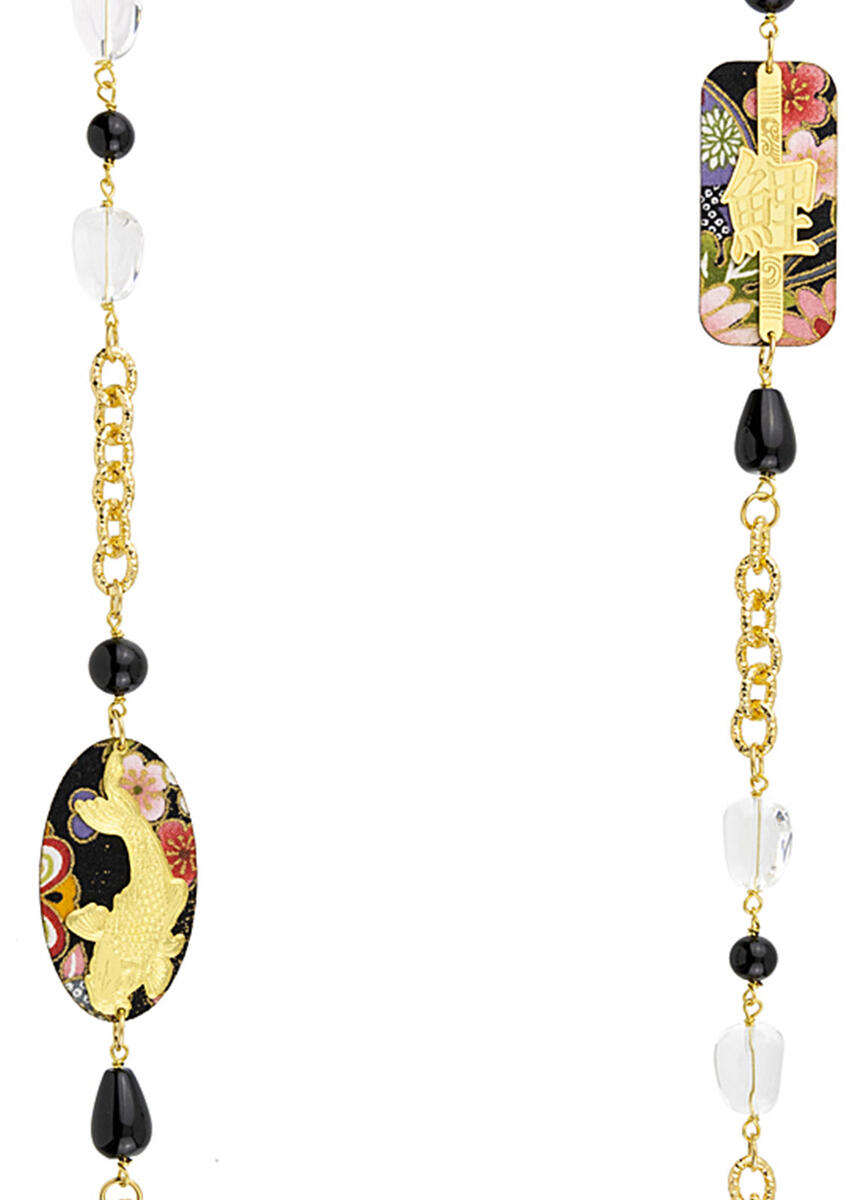Lebolina Koi Black Necklace - Lebole Maison