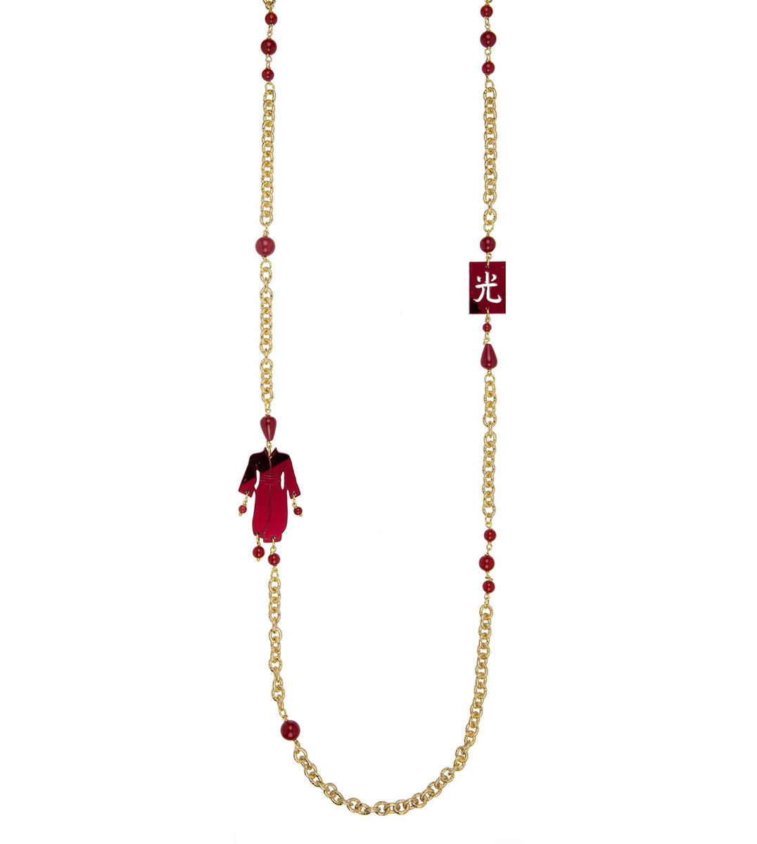 Collana Kimono Plexi Rubino - Lebole Maison