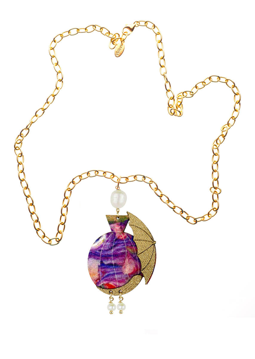 Collana Dama Mongolfiera Perla - Lebole Maison