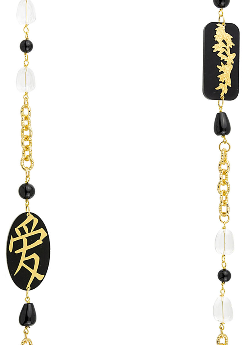 Collana Lebolina Amore Plexi Nero - Lebole Maison
