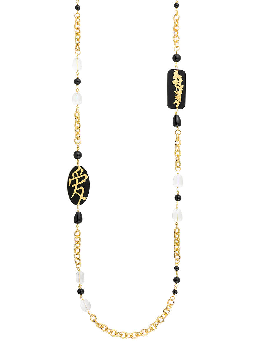 Collana Lebolina Amore Plexi Nero - Lebole Maison