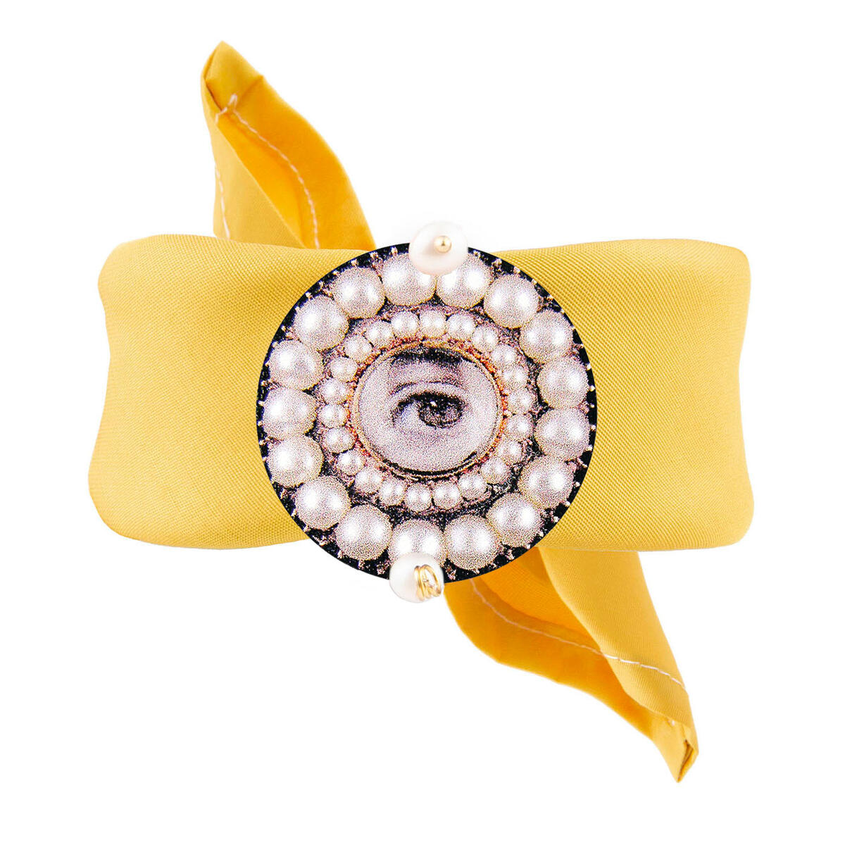 Yellow Eyes Classic Pearl Bracelet - Lebole Maison