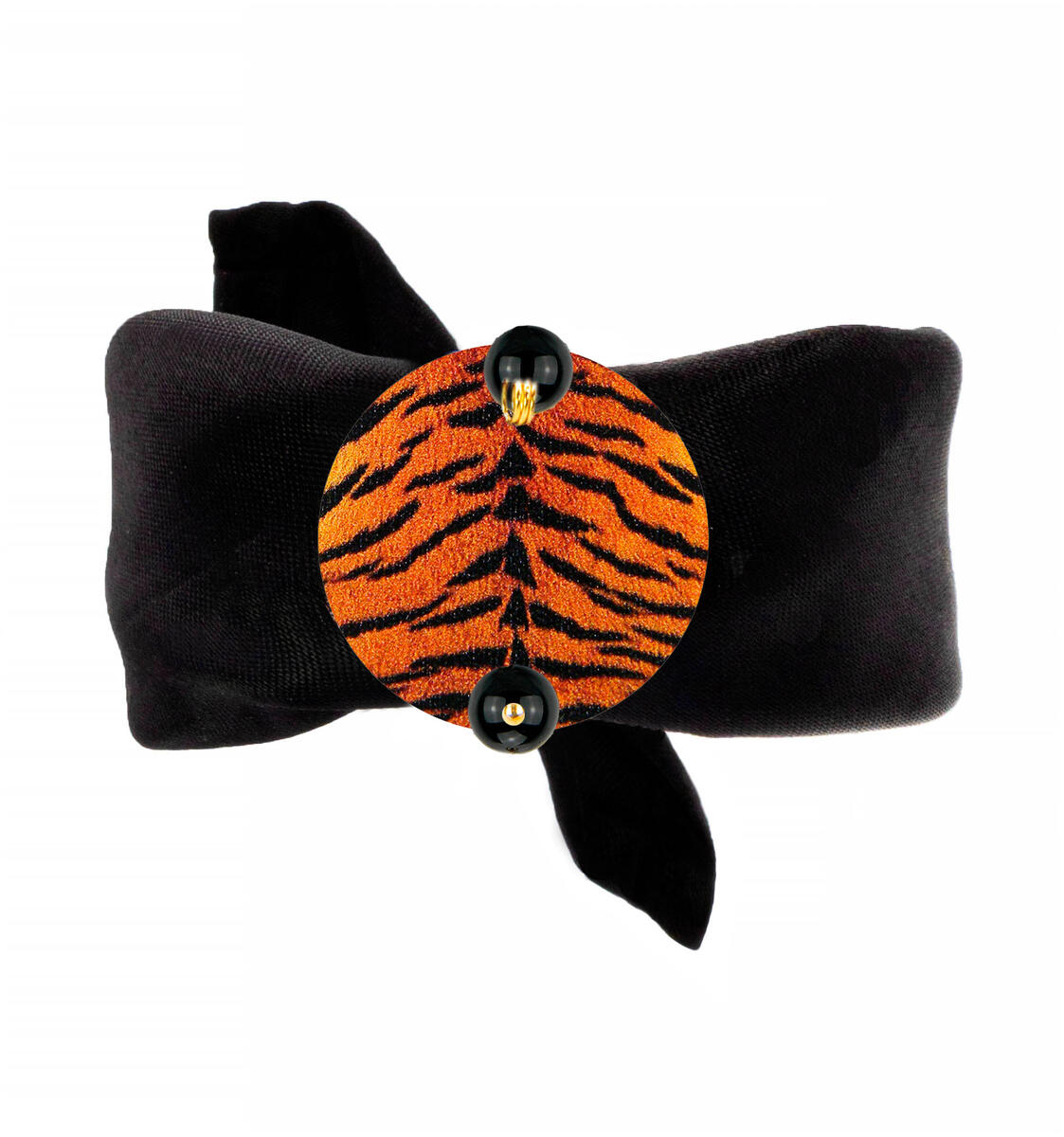 Small Black Tiger Bracelet - Lebole Maison