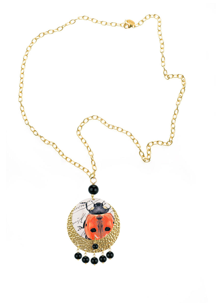 Collana Coccinella Nero - Lebole Maison