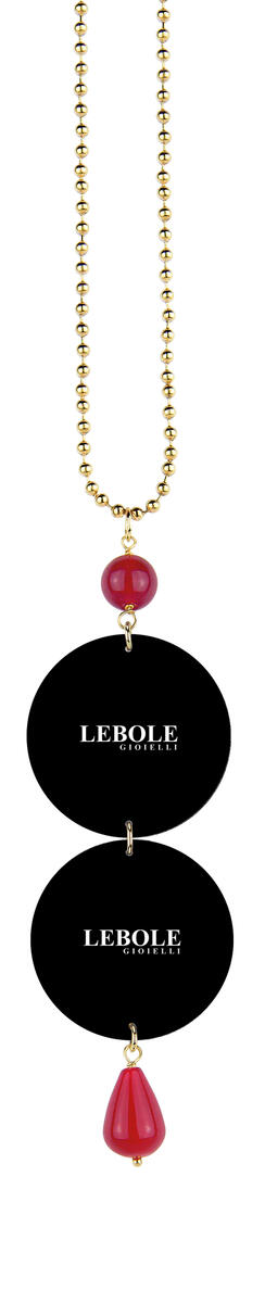 Ruby Red Flower Necklace - Lebole Maison