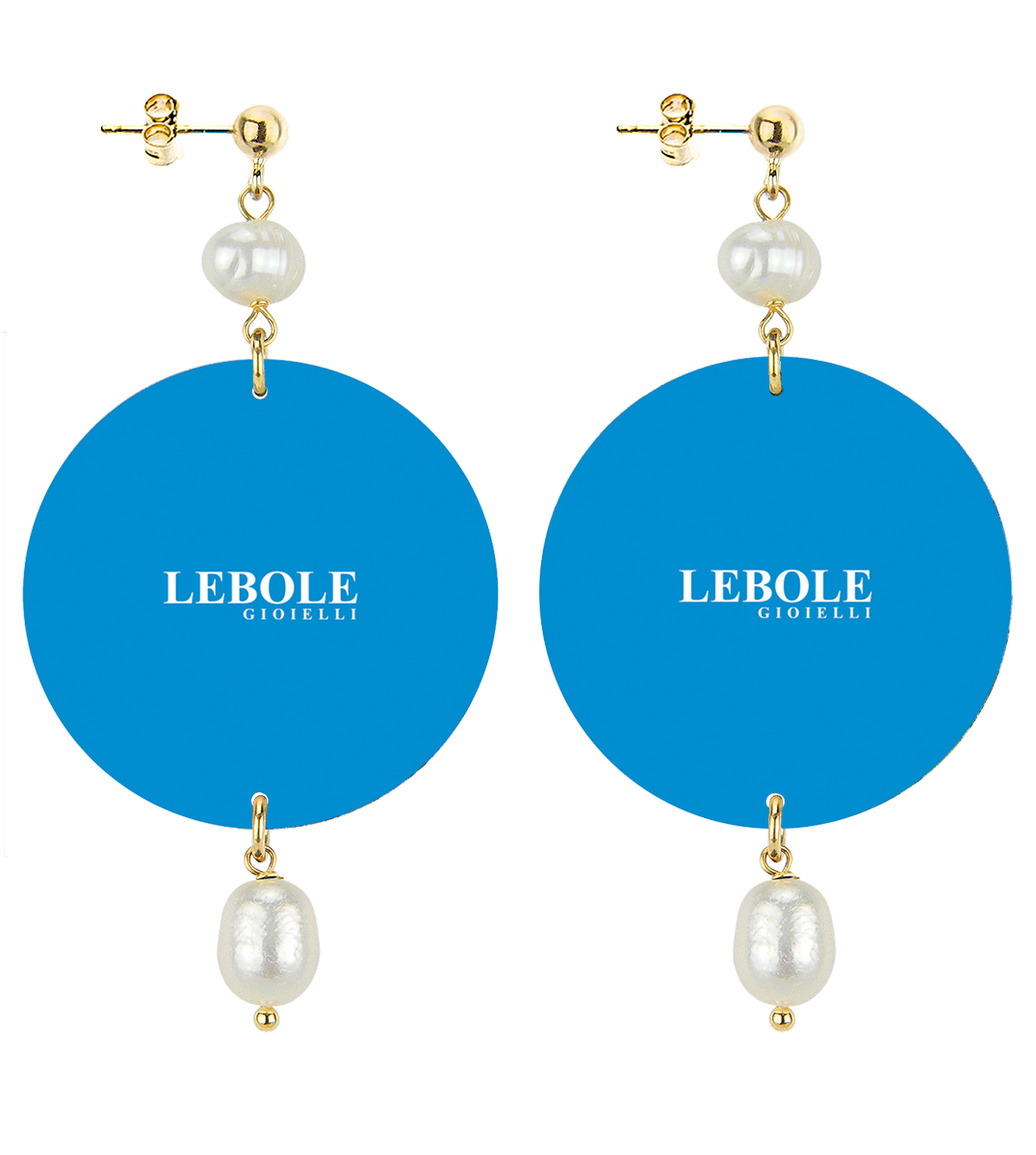 Earrings White Flower Classic Pearl - Lebole Maison