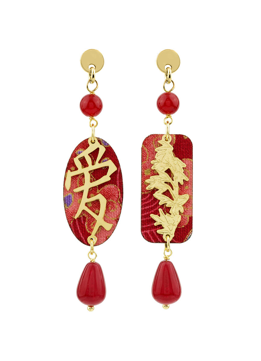 Orecchini Amore Mini Rubino - Lebole Maison