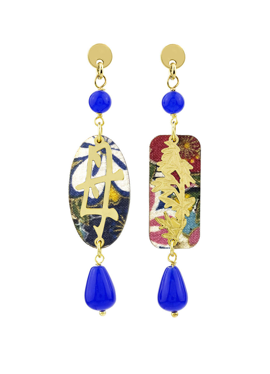 Orecchini Mamma Mini Blu - Lebole Maison