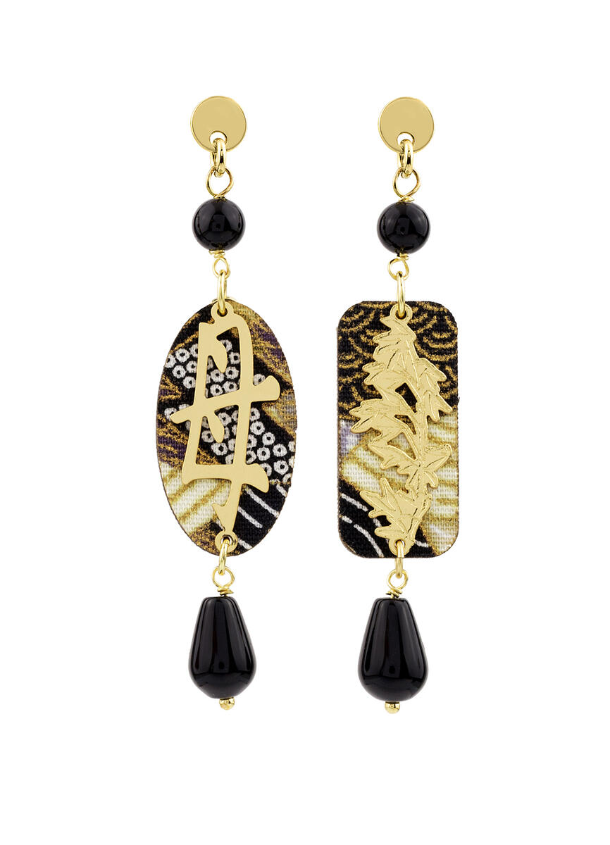 Orecchini Mamma Mini Nero - Lebole Maison