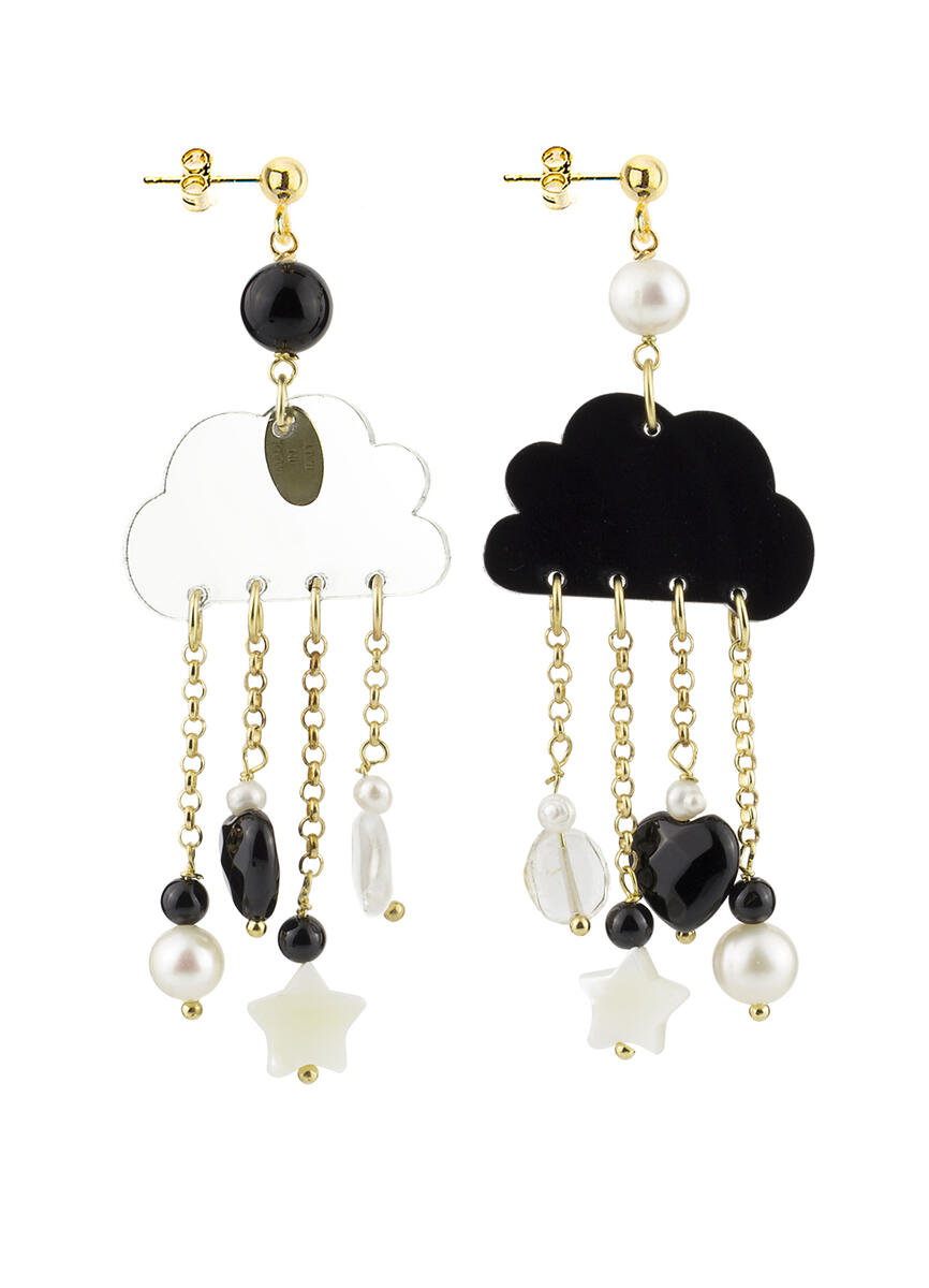 Orecchini Kaguya Nuvola Plexi - Lebole Maison