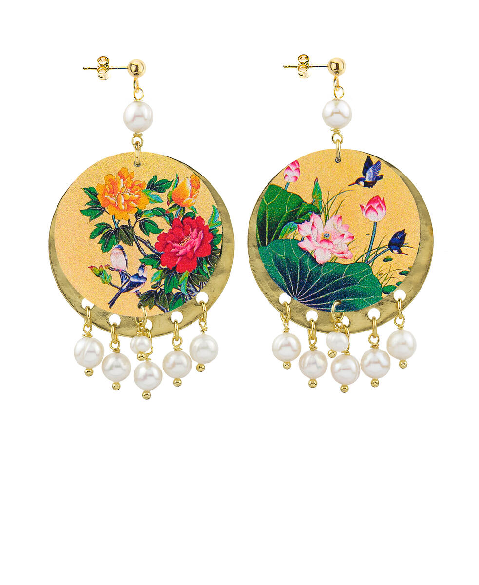 Orecchini Ramo Fiori Classico Perla - Lebole Maison