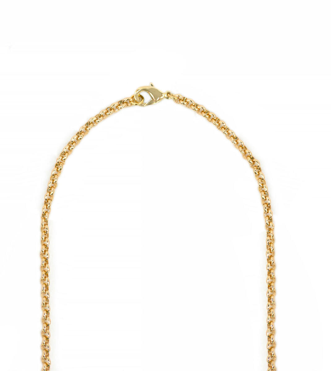 Long Necklace With Three Elements, Black Stones And Crystals - Lebole Maison