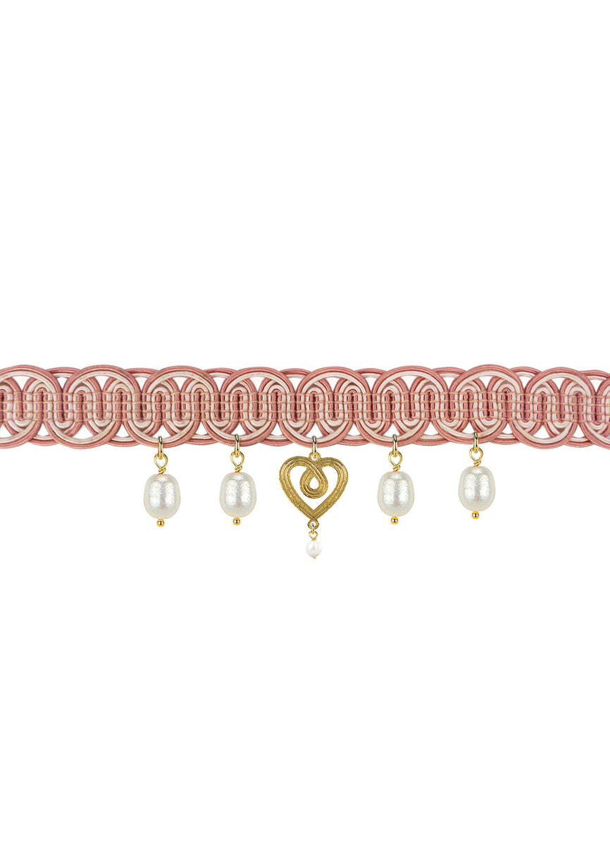 Pink Heart Pearl Necklace - Lebole Maison