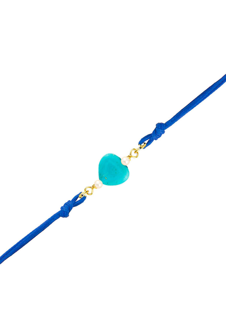 Bracciale Cuore Turchese Azzurro - Lebole Maison
