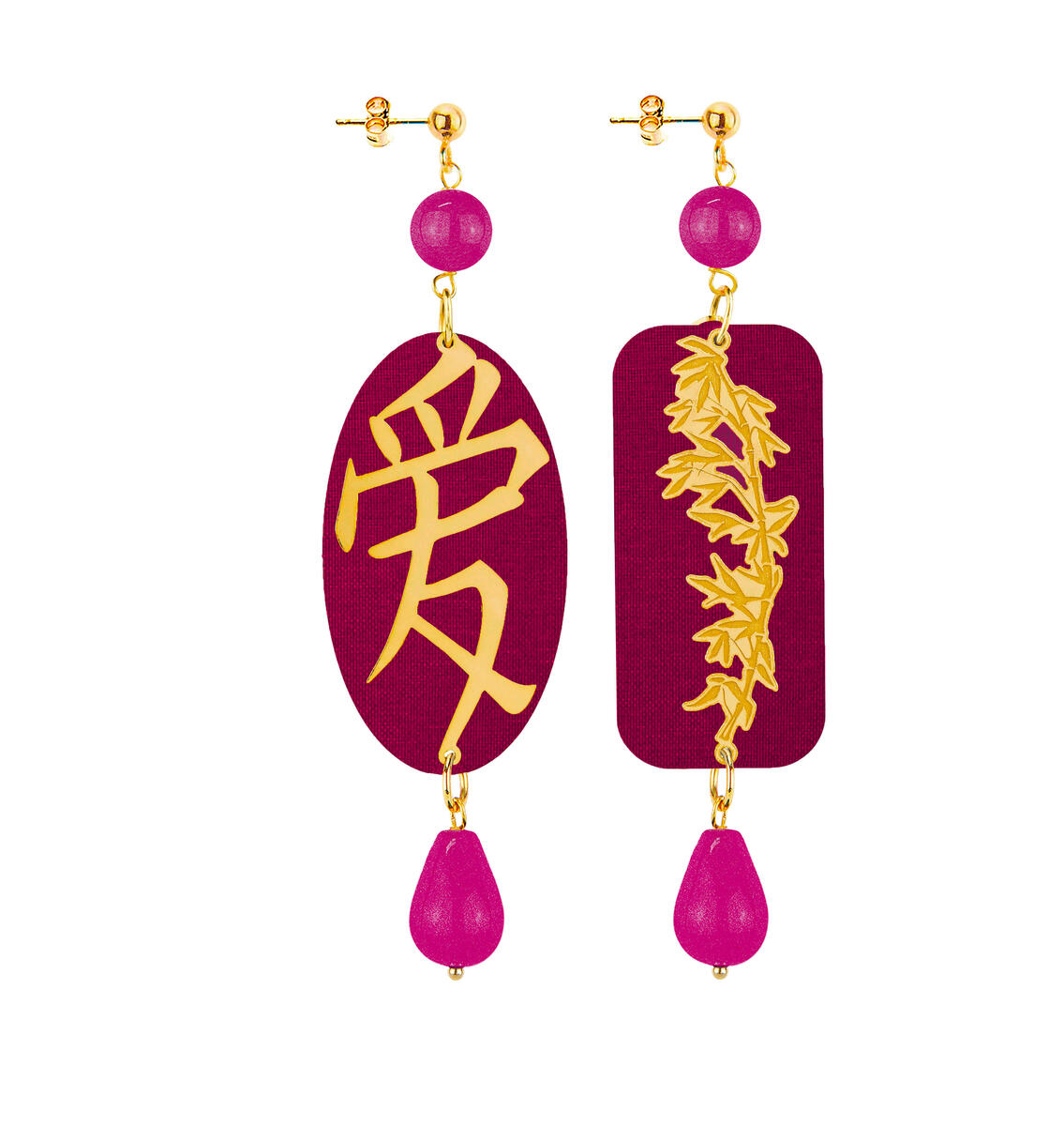 Orecchini Amore Fucsia - Lebole Maison