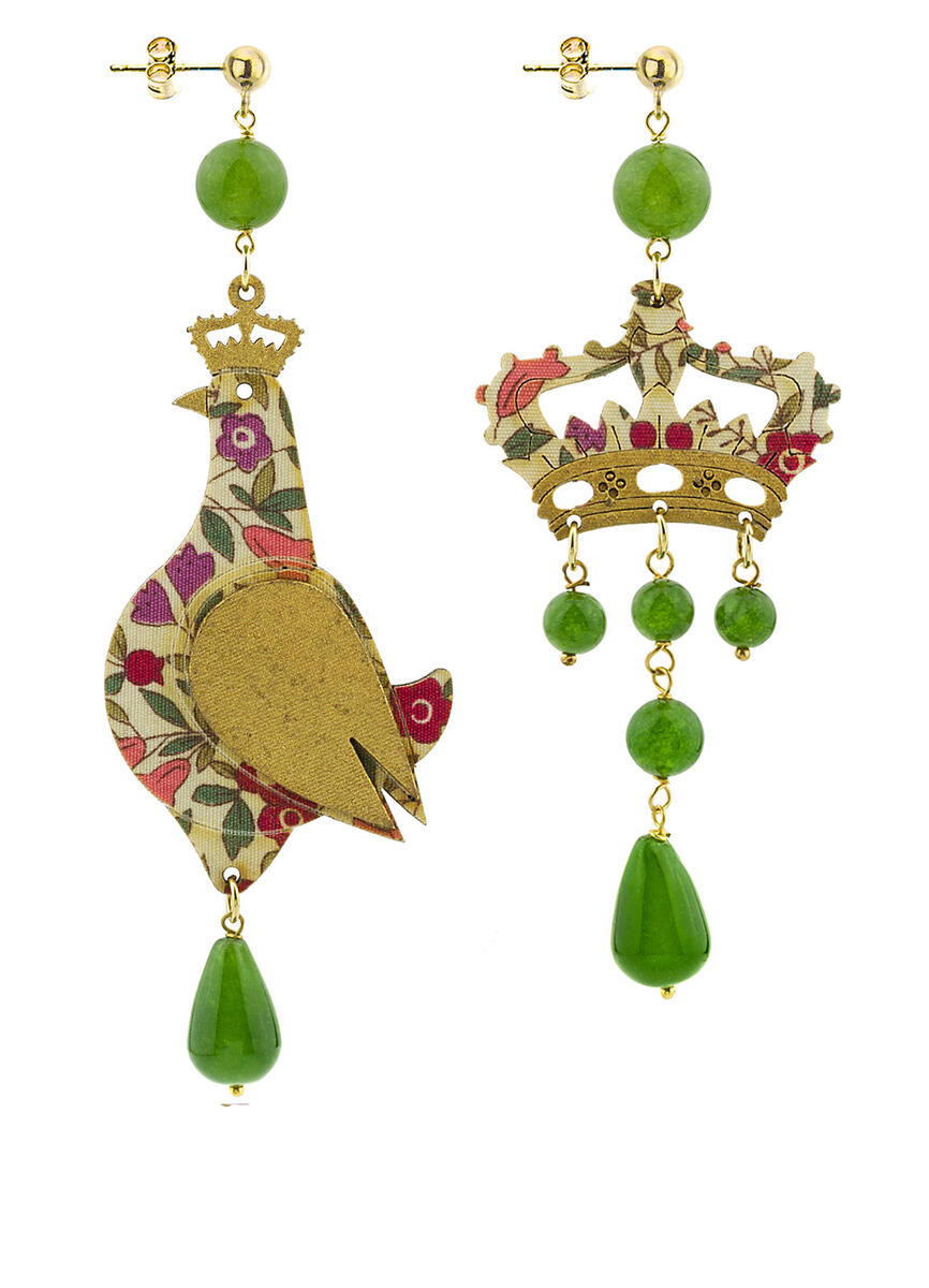 Orecchini Regalina Piccolo Verde Oliva - Lebole Maison