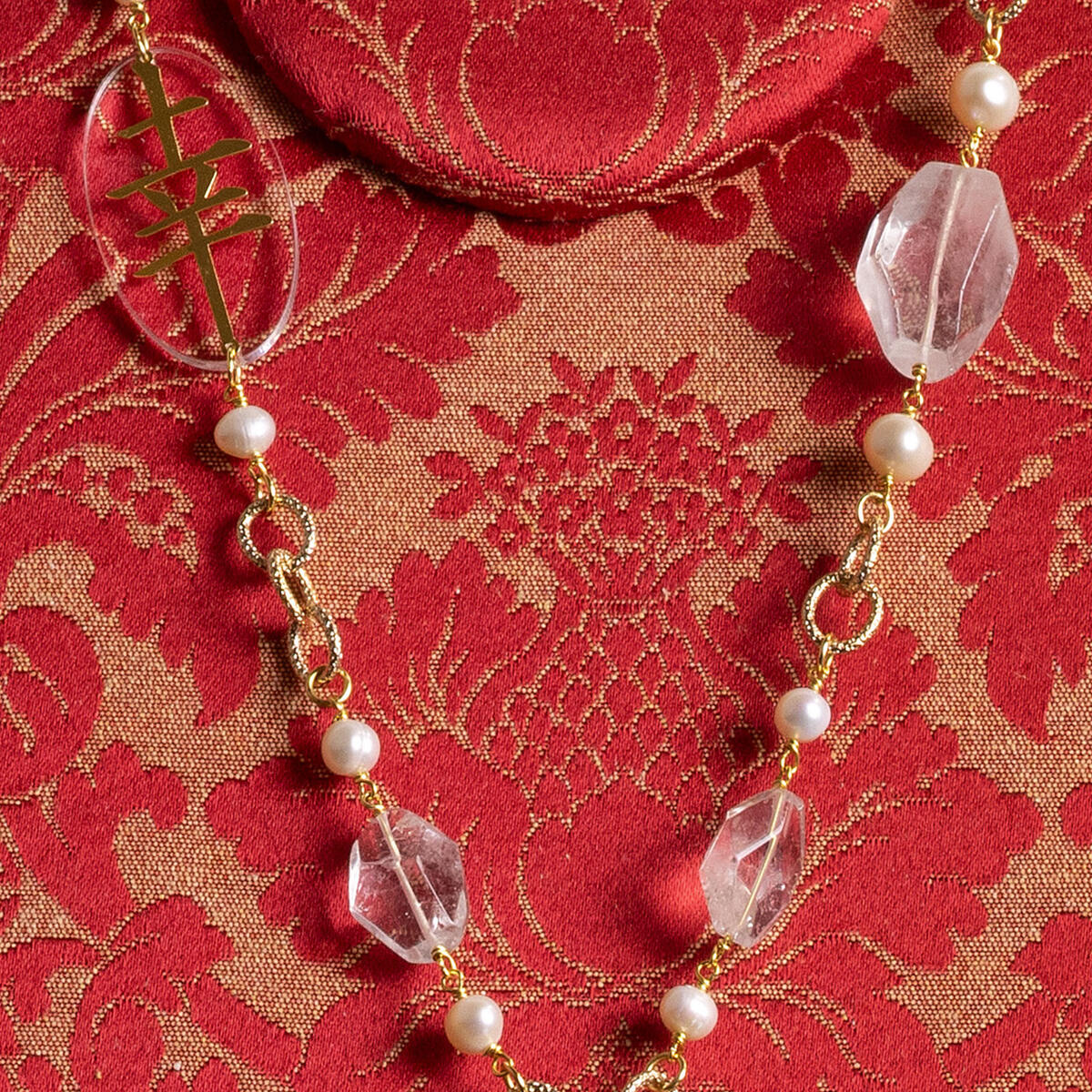 Collana Solo Io Kanji Fortuna Plexi Rombo - Lebole Maison