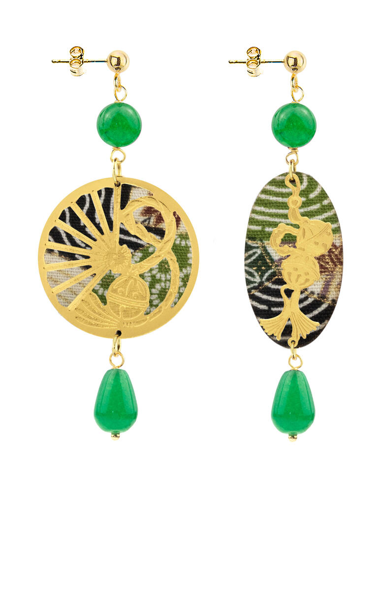 Orecchini Temari-sensu Mini Verde - Lebole Maison