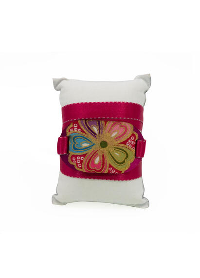 Bracciale Tessuto Kimono Fucsia - Lebole Maison