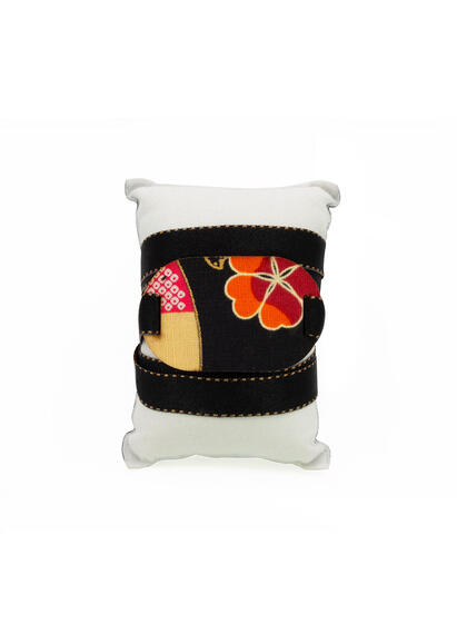 Bracciale Tessuto Kimono Nero - Lebole Maison