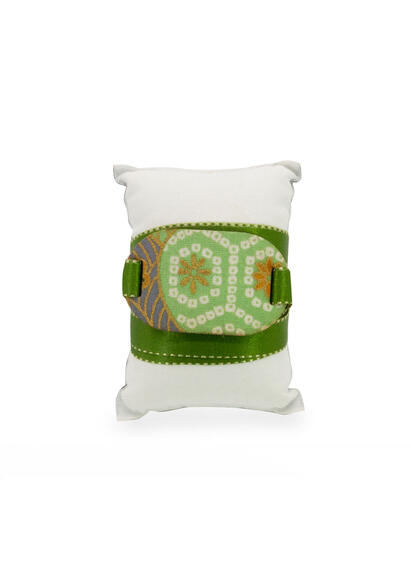 Bracciale Tessuto Kimono Verde - Lebole Maison