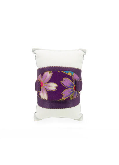 Bracciale Tessuto Kimono Viola - Lebole Maison