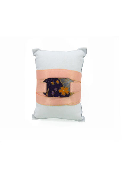 Bracciale Tessuto Kimono Piccolo Arancione - Lebole Maison