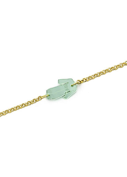 Bracciale Kimono Plexi Verde Giada - Lebole Maison