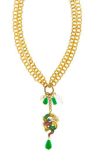 Collana Doppia Mito Verde - Lebole Maison