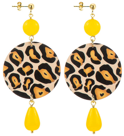 Classic Yellow Spotted Earrings - Lebole Maison