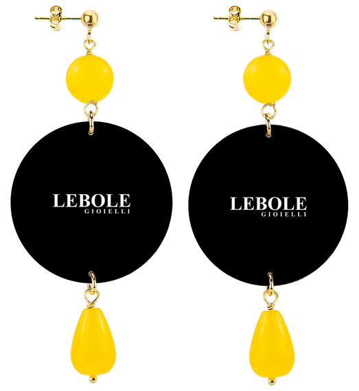 Classic Yellow Spotted Earrings - Lebole Maison