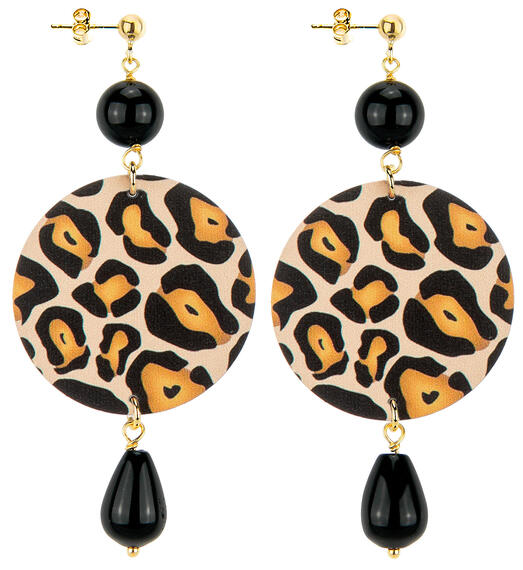 Classic Black Spotted Earrings - Lebole Maison