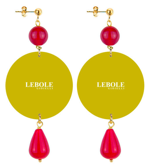Orecchini Rosa Rossa Classico Rubino - Lebole Maison