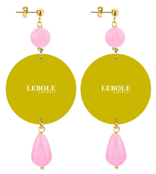 Orecchini Ninfea Classico Rosa Fluo - Lebole Maison