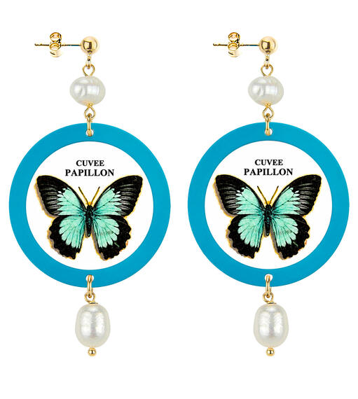 Cuvee Classic Pearl Butterfly Earrings - Lebole Maison