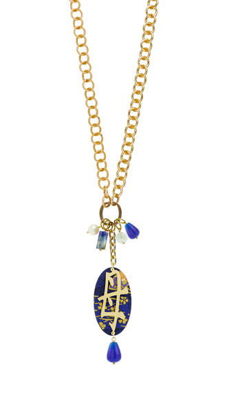 Collana Doppia Kanji Mamma Blu - Lebole Maison