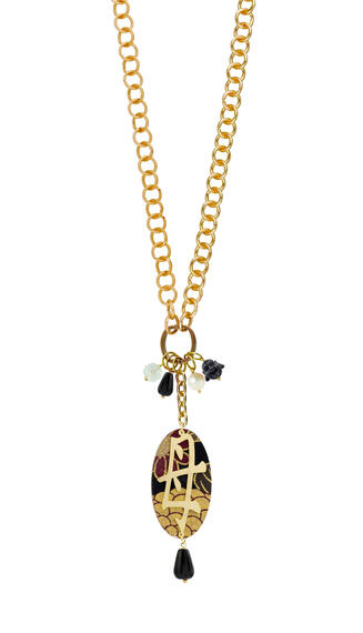 Collana Doppia Kanji Mamma Nero - Lebole Maison