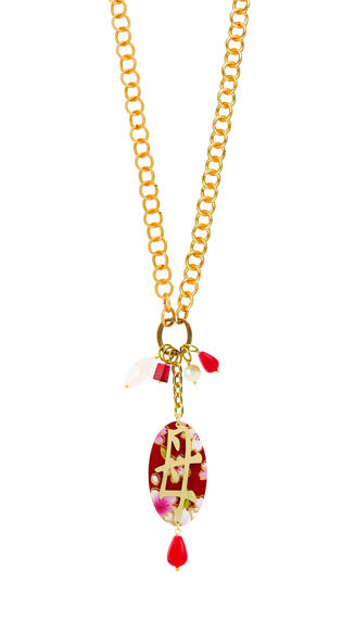 Collana Doppia Kanji Mamma Rubino - Lebole Maison