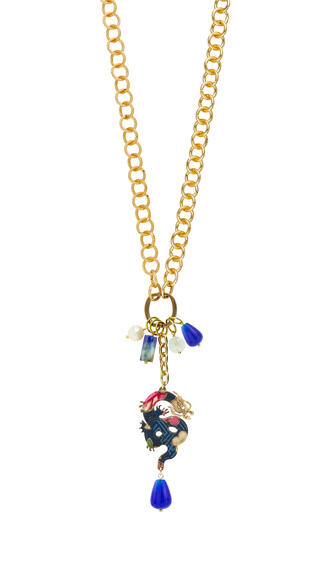 Collana Doppia Mito Blu - Lebole Maison