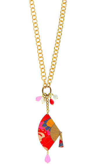 Collana Doppia Rosa Fluo - Lebole Maison