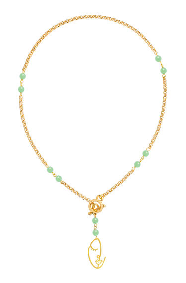 Collana Girocollo Viso Verde Giada - Lebole Maison