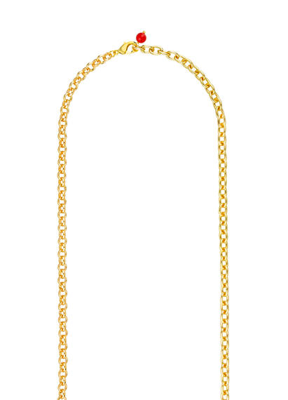 Collana Lunga Fiore Pietre Rubino E Viola - Lebole Maison