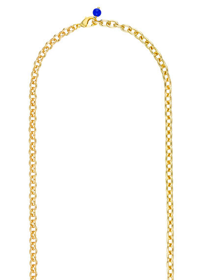 Collana Lunga Kimomo Pietre Blu E Rosse - Lebole Maison
