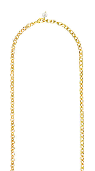 Collana Lunga Kanji Fortuna Perle E Pietre Trasparenti - Lebole Maison