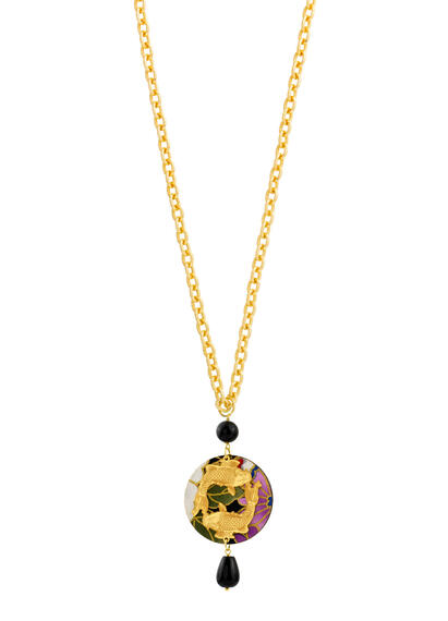 Collana Carpe Tondo Nero - Lebole Maison