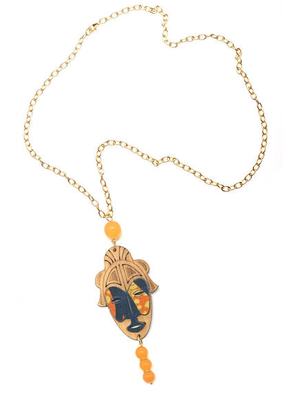 Collana Africa Arancione - Lebole Maison
